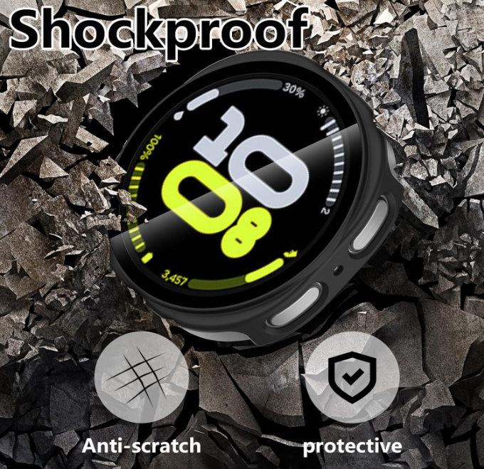 Samsung Galaxy Watch 8 44mm Tempered Glass Screen Protector Case