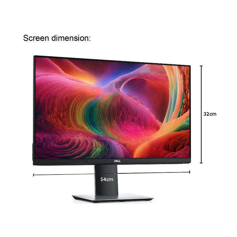 Dell P2419H 24-inch Monitor IPS 1920x1080 Height-Adjust Tilt Swivel HDMI DP VGA USB 3.2 - Refurbished
