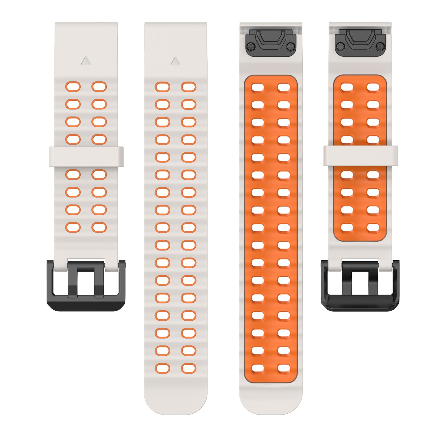 [22mm] Garmin Fenix Quickfit Ocean Silicone Sport Watch Strap (Starlight)