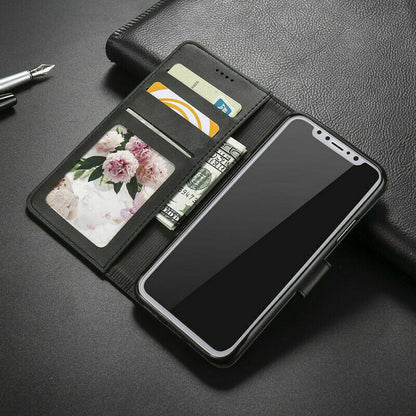 Wallet Leather Flip Case Cover For iPhone XS Max