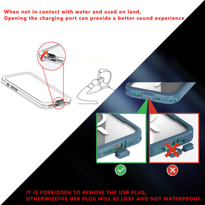 Redpepper Life Cover Waterproof Dust ShockProof Case For iPhone 15 14 13 12 11 Pro XS Max X XR 8 7 Plus SE2 SE3