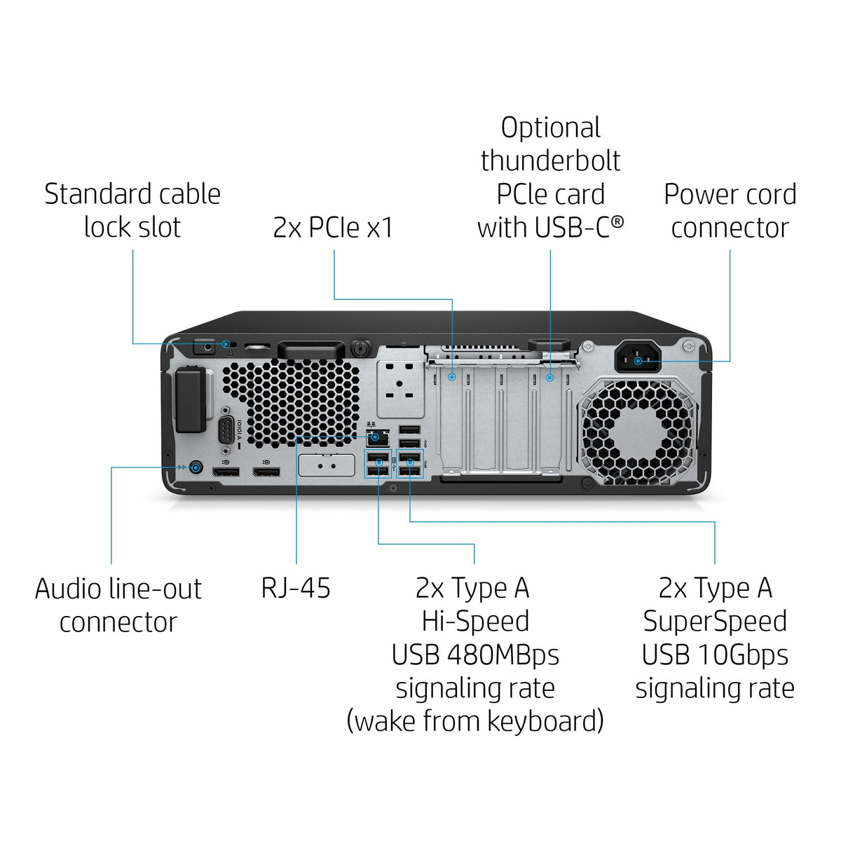 HP EliteDesk 800 G6 SFF PC | Intel i7 10th Gen | 16GB RAM 512GB | Windows 11 | Refurbished SFF PC Good