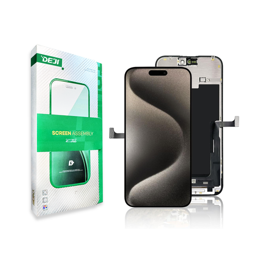 DEJI iPhone 15 Pro Max LCD Screen Replacement 6.7" – Full Display Assembly with Frame, Touch Screen Digitizer for A2849, A3105, A3106, A3108