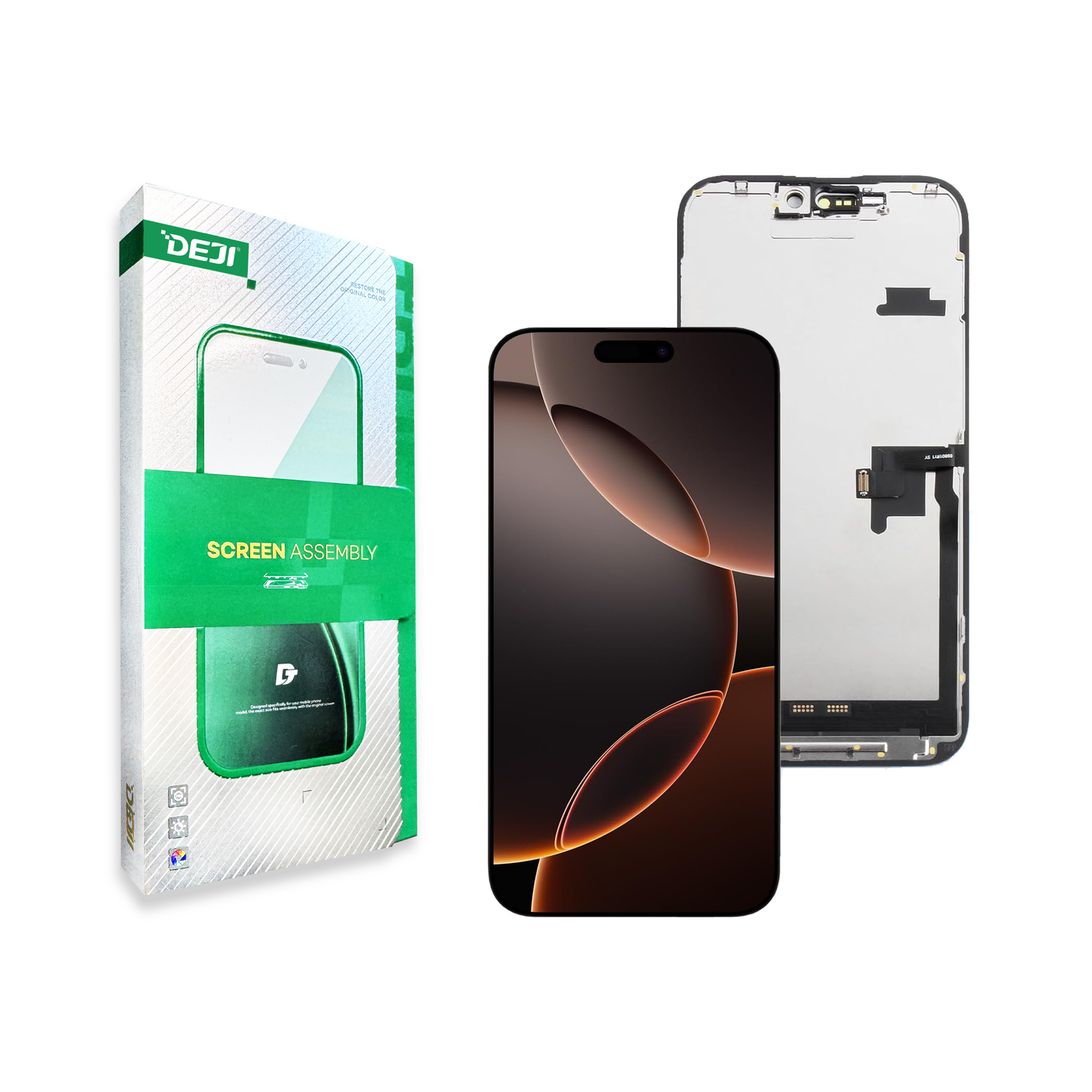 DEJI iPhone 16 Pro Max LCD Screen Replacement 6.9" – Full Display Assembly with Frame, Touch Screen Digitizer for A3084, A3295, A3297, A3296