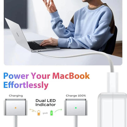 [2m] 140W PD USB C to MagSafe 3 Compatible Magnetic Cable Charger For MacBook Air Pro M2 M3 M4