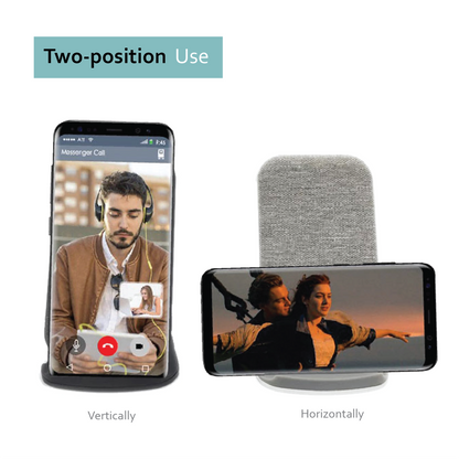 10W Fast Wireless Charging Stand Charger Fabric Qi