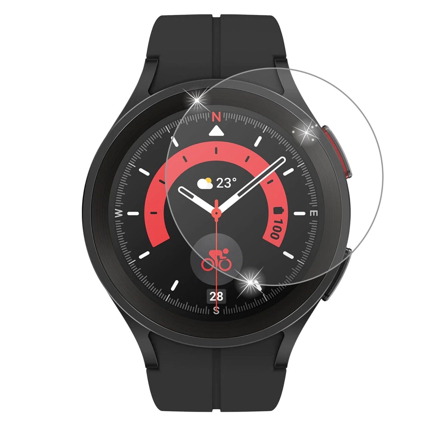 For Samsung Galaxy 4th 5th Watch Tempered Glass Screen Protector